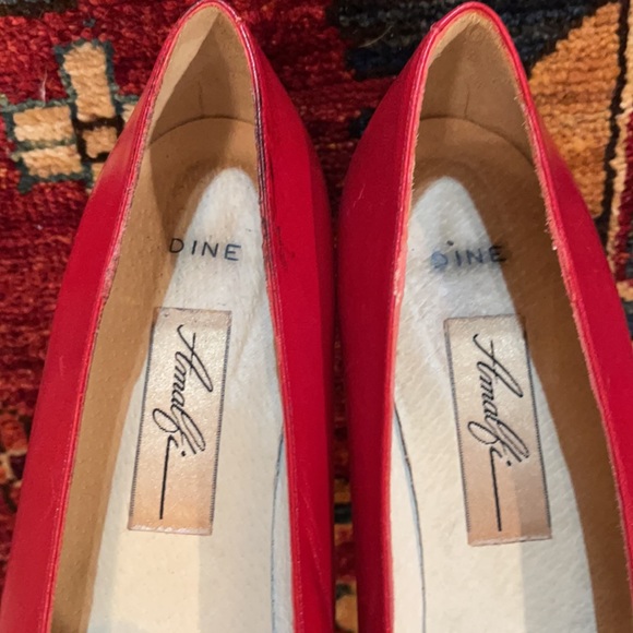 Vintage, red genuine leather shoes. - Picture 4 of 10